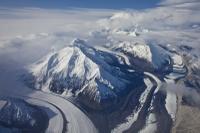Mt Brooks 3628m / 12045 feet and Brooks and Traleika Glaciers